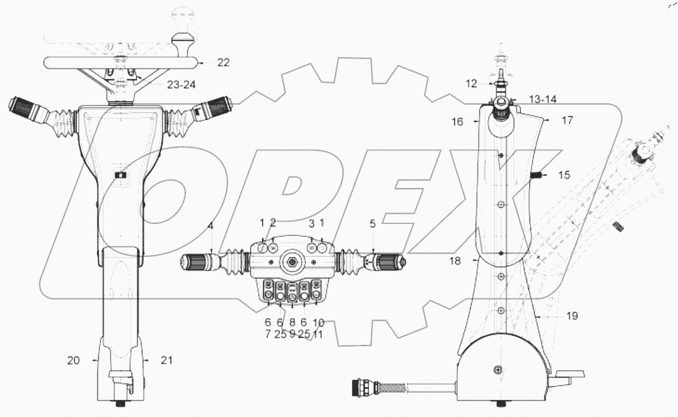  60025888 Assembly, steering-column, adjustable
