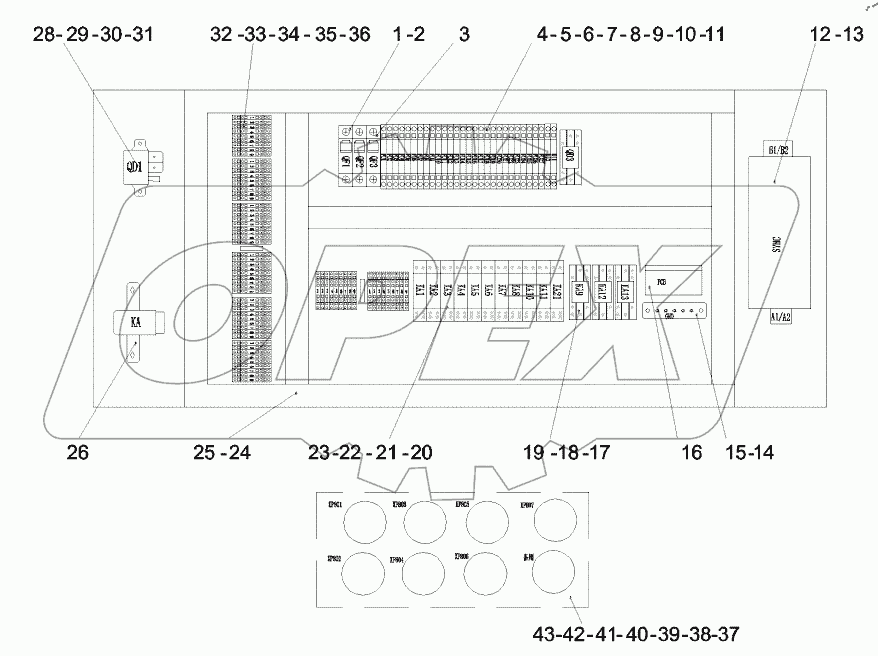  13317426 Control cabinet fixing MDGEB1114