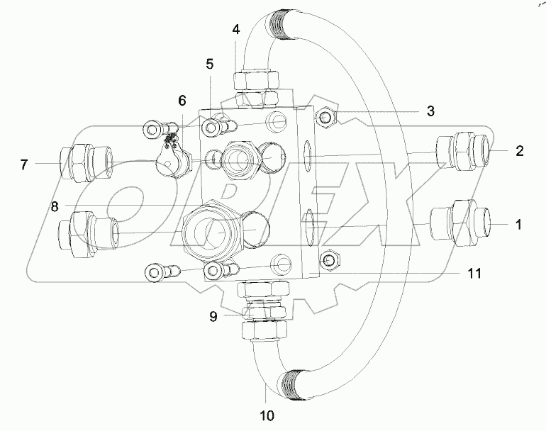  12891526 Assembly, block, flushing