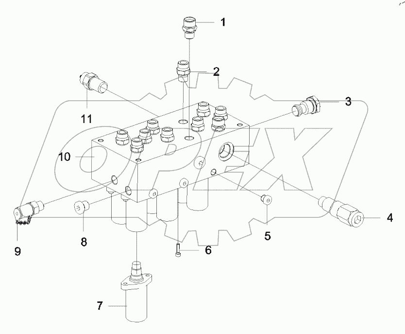  13326740 Group, valve, leading