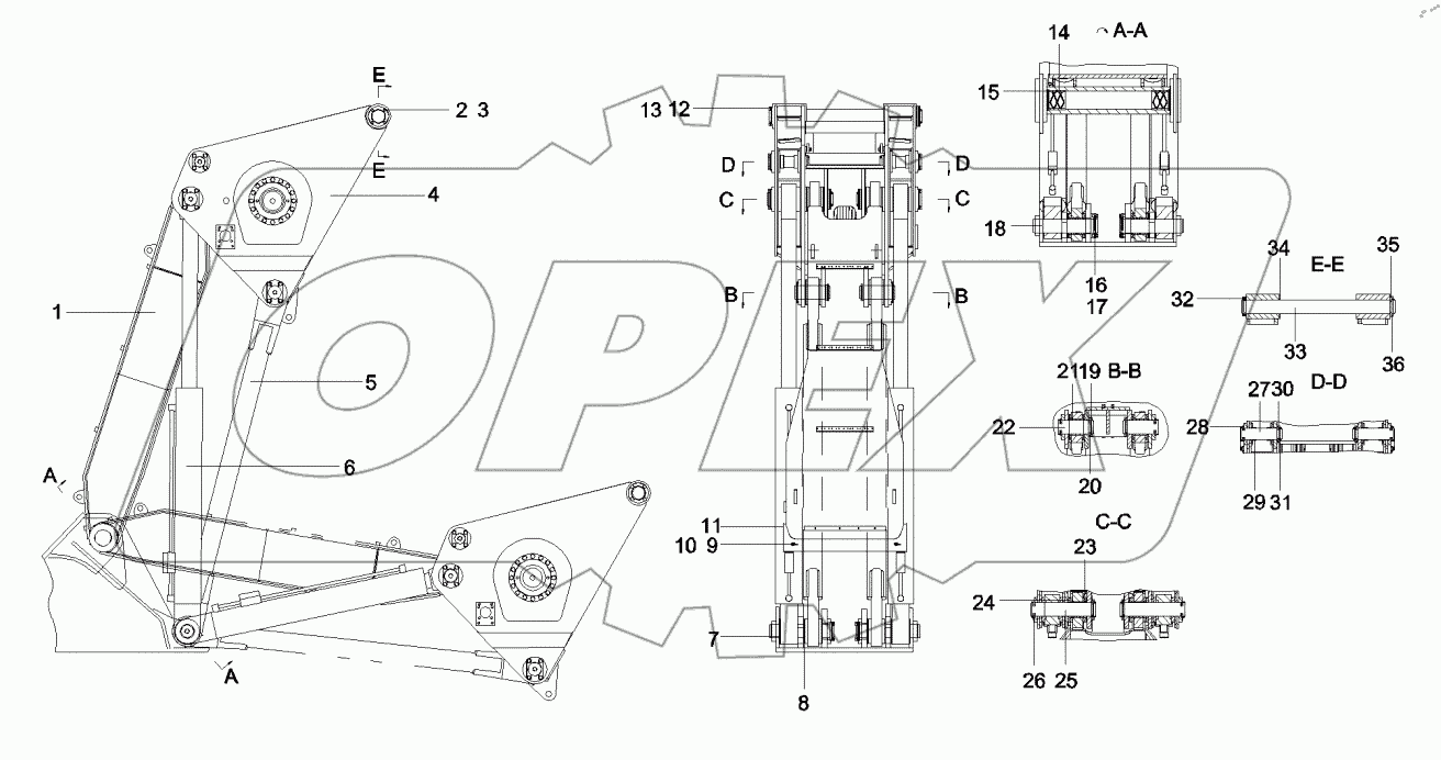  12775105 Luffing assemblySR220C.3B