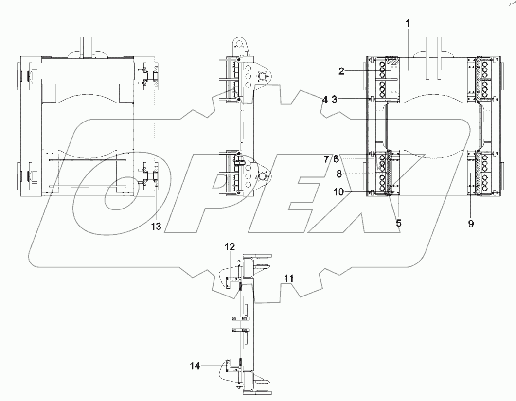  12499715 Sliding carriage assemblySR220C.5.3A.1AS