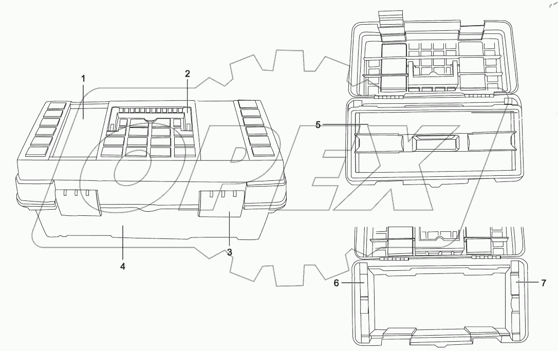  A290000000155 Toolbox, portable