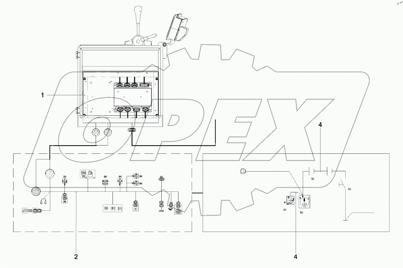  14124946 Electrical harness AS of roller