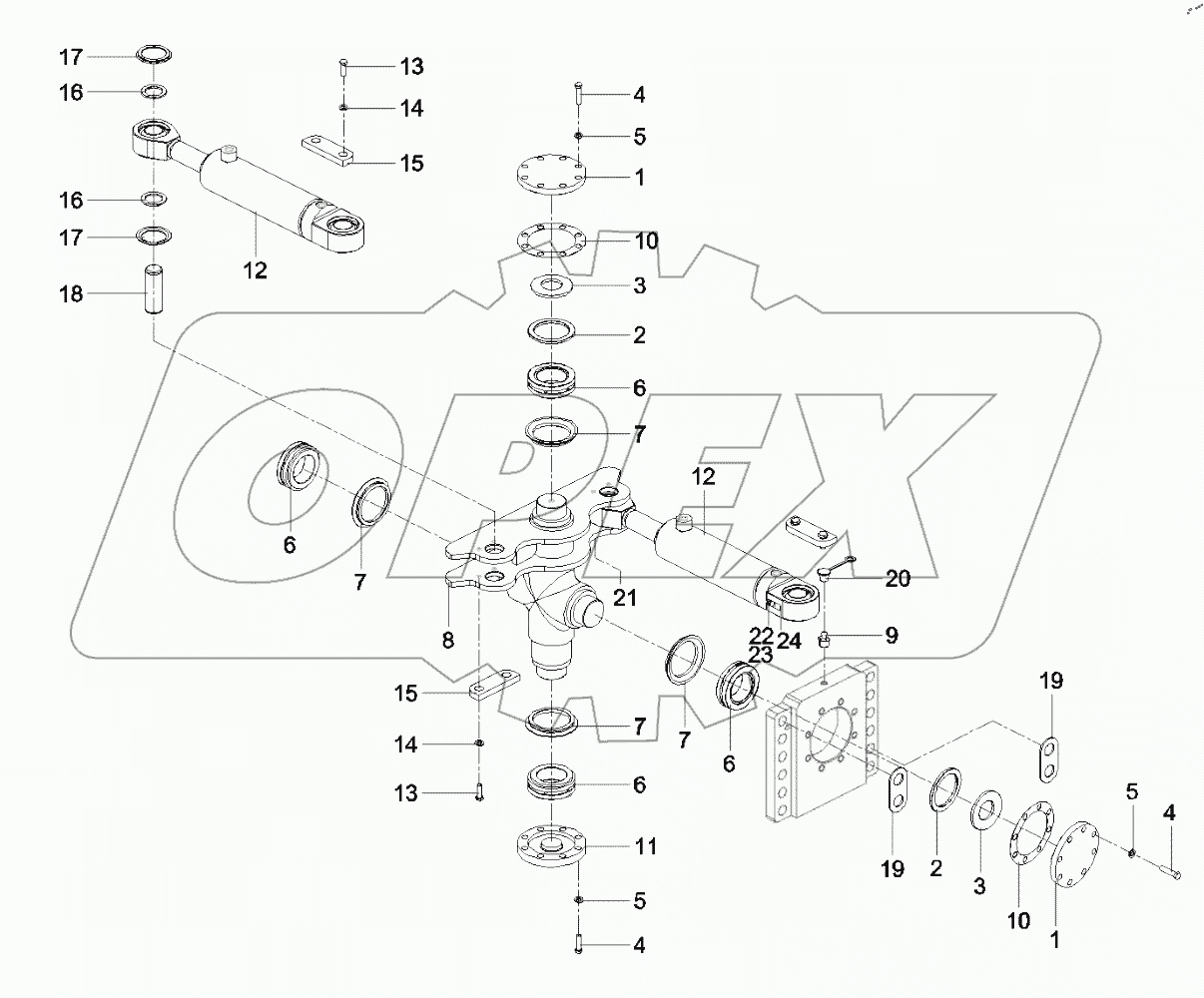  13496854 Center articulation frame