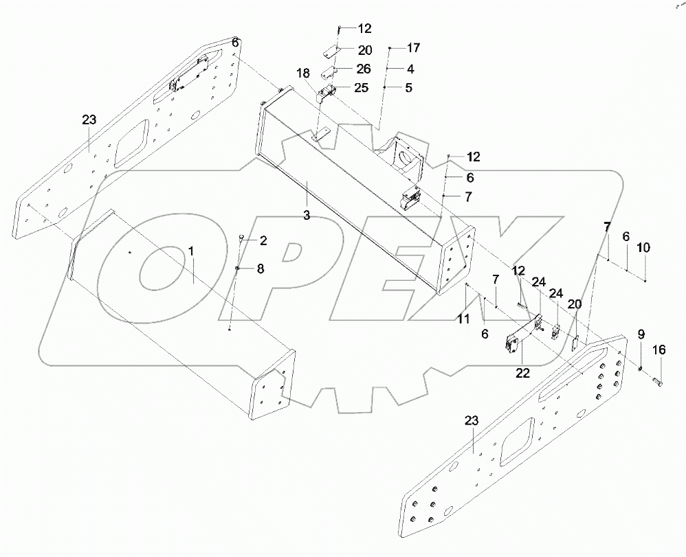 14116218 Front carriage assembly