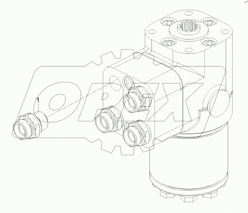  13309201 Steering gear assembly