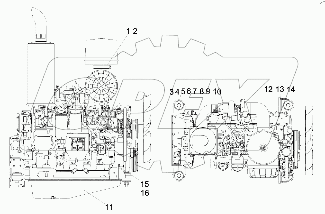  13964143 Engine installation