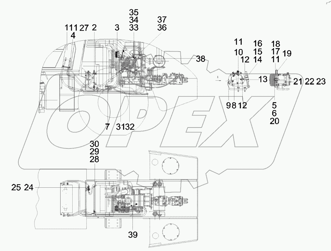  Air conditioning system assembly