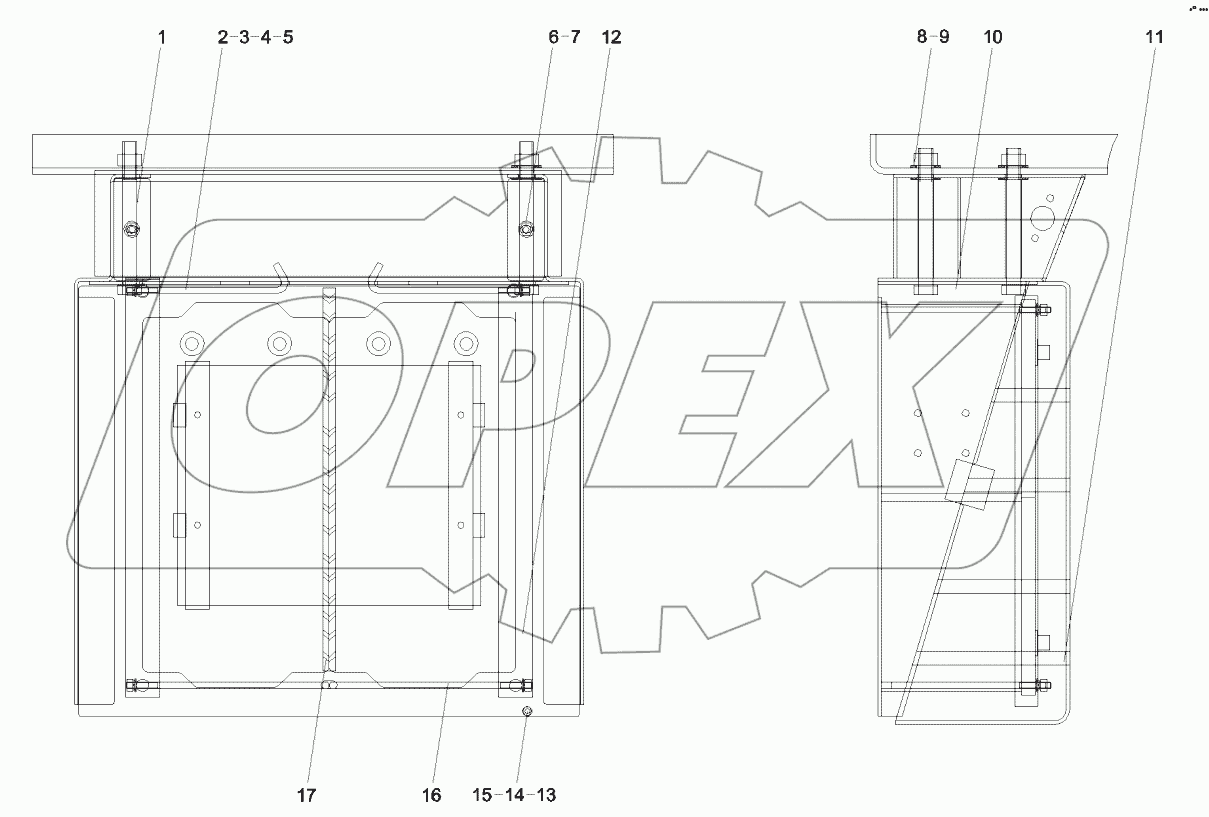  A810201109012 Storage battery & tank body assembly GP