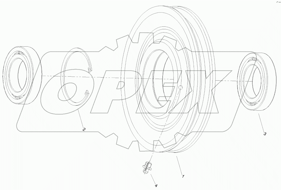  10138120 Guide pulley assembly