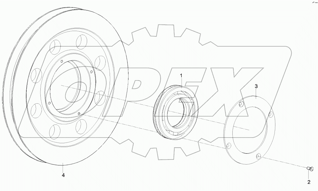  12163859 Slide Wheel AssySTC250H.1B.6.9
