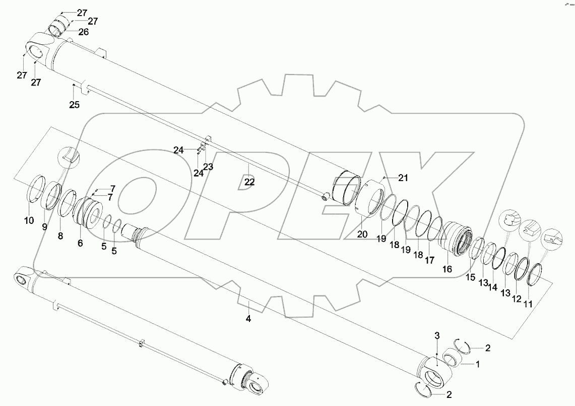  10074155 Cylinder, luffing