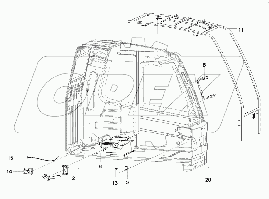  12366610 Accessories Assembly, Operator's Cab