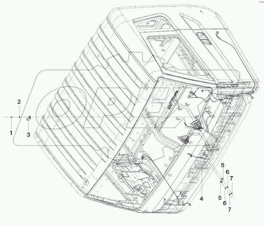 12939725 Assembly, harness, cab
