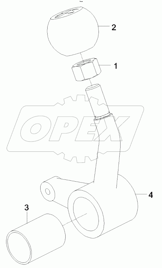  11664235 Lever,Blade Rotate