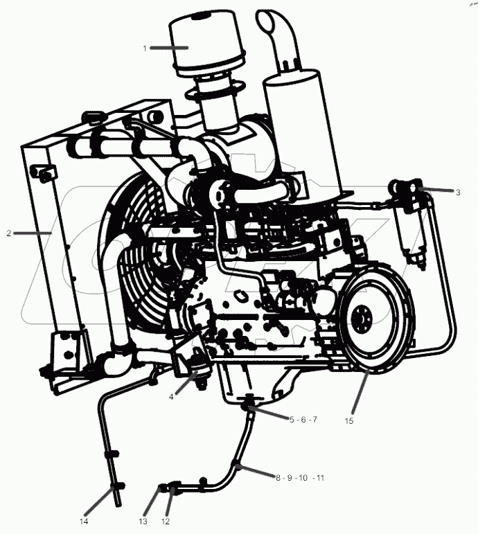  PDJ004883066 Power system assem.