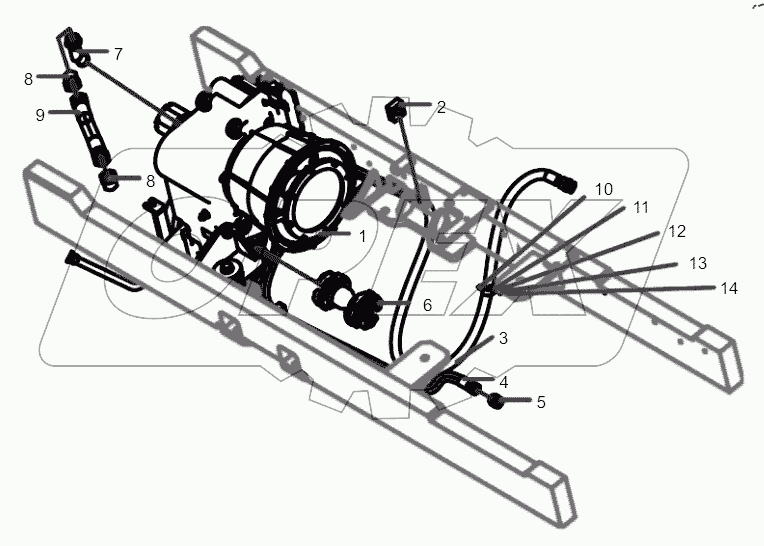  14057093 Axle-TM Assembly