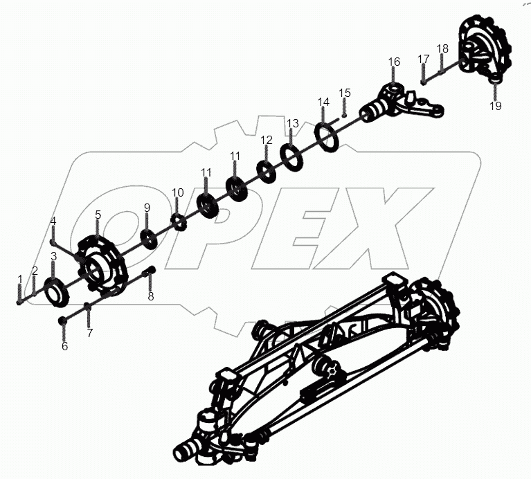 10772247 Axle GP, Front