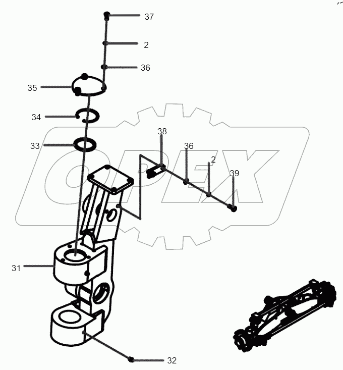  10772247 Axle GP, Front