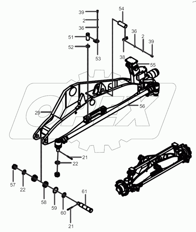  10772247 Axle GP, Front