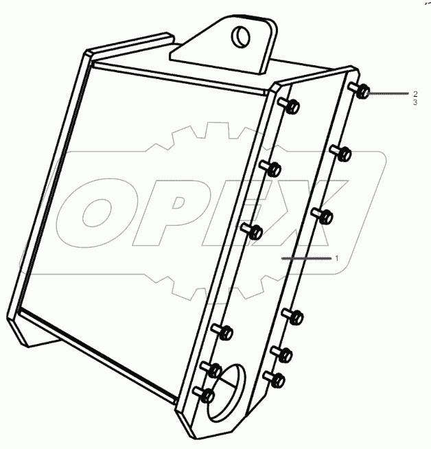  14166375 Front counterweight AS