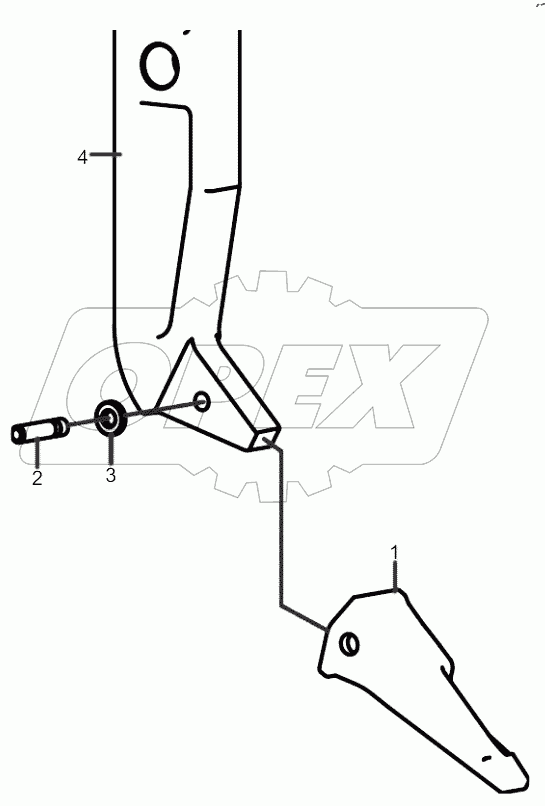  11420029 Big ripper shank assembly