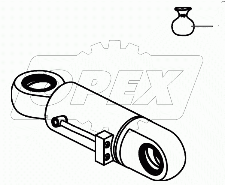  14223172 Front wheel inclined oil cylinder