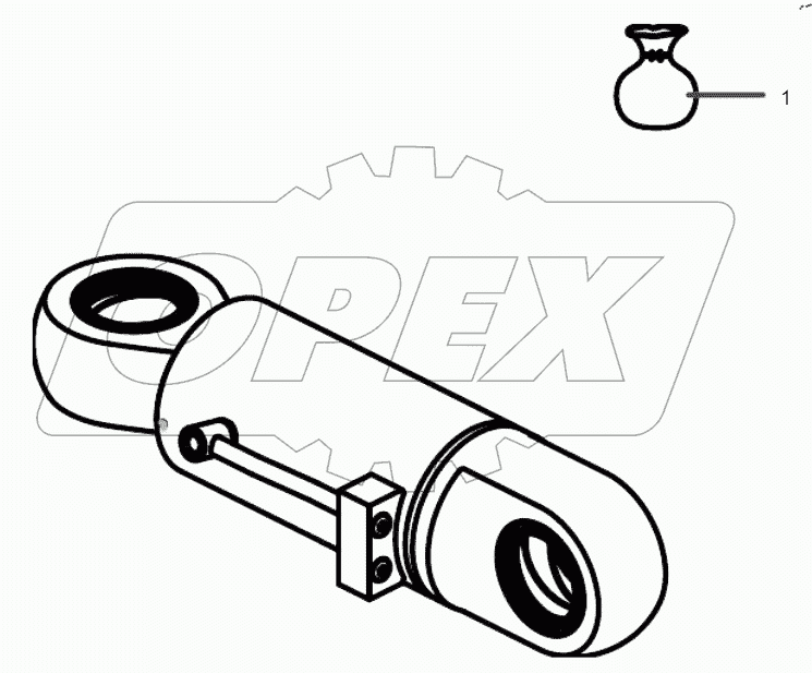  14229481 Oil cylinder, swing, blade