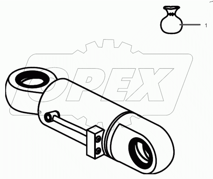  14226011 Oil cylinder, sideshift, blade