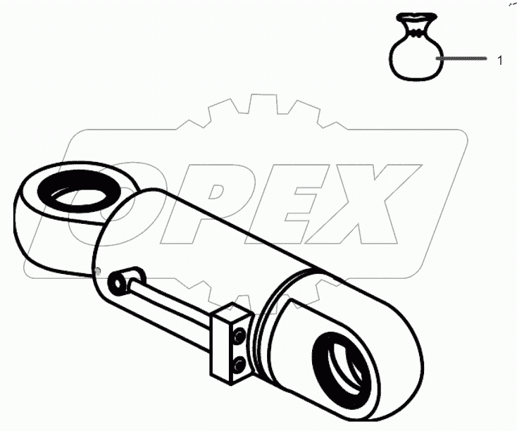  14230258 Oil cylinder, lift, blade