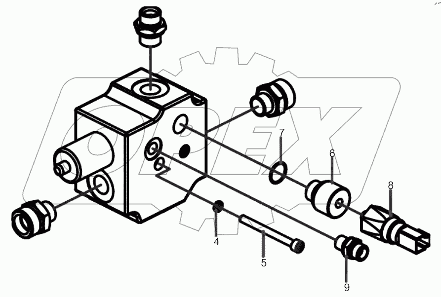  14355358 Mounting plate of prefill valve