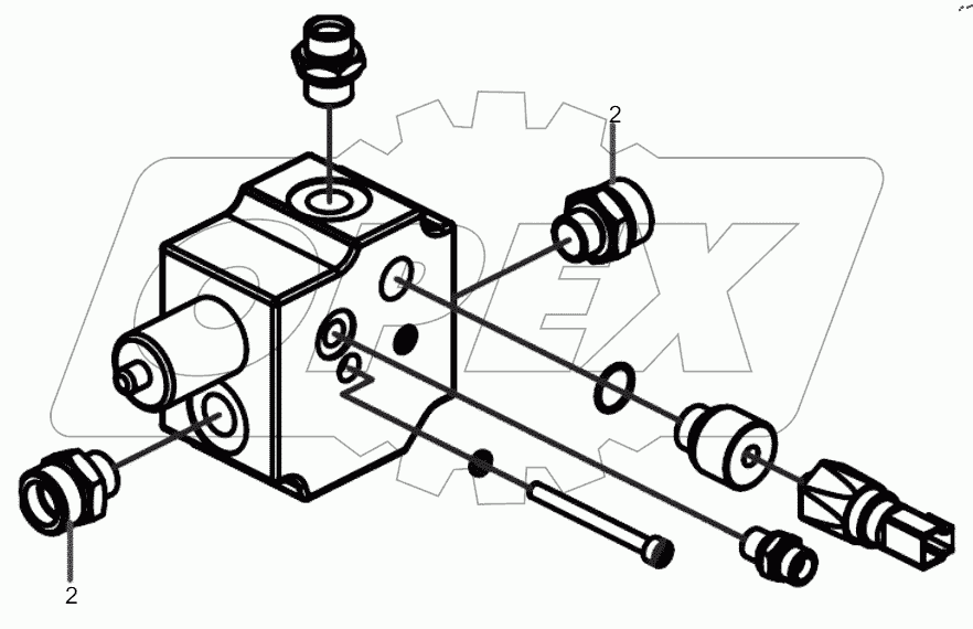  14355358 Mounting plate of prefill valve