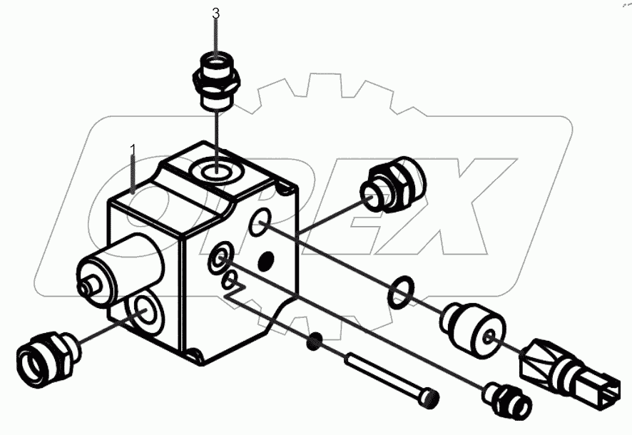  14355358 Mounting plate of prefill valve