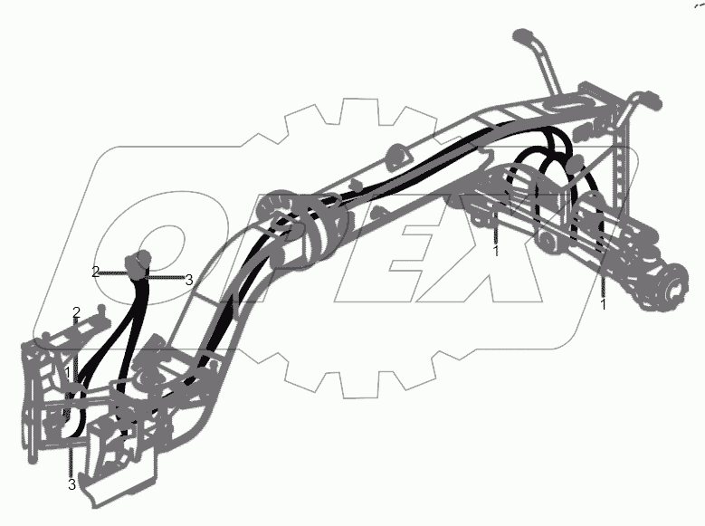  14354375 Pipeline, hydraulic system, steering