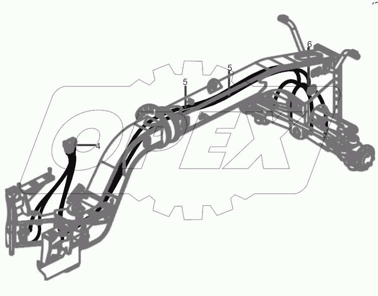  14354375 Pipeline, hydraulic system, steering