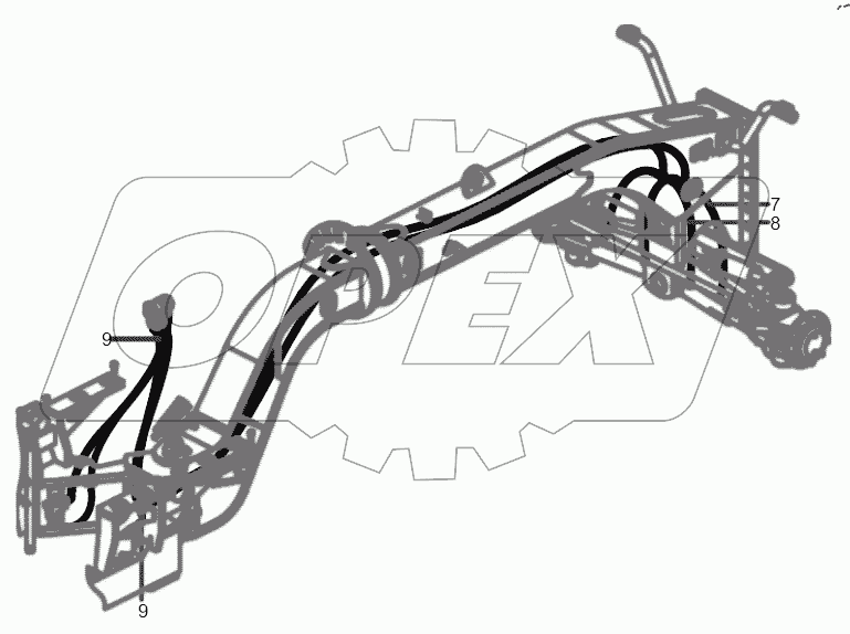  14354375 Pipeline, hydraulic system, steering