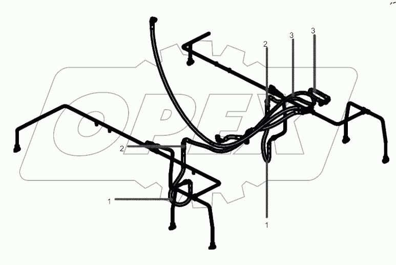  14354379 Pipeline, hydraulic system, brake