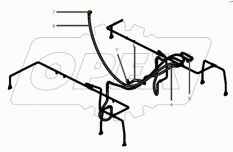  14354379 Pipeline, hydraulic system, brake