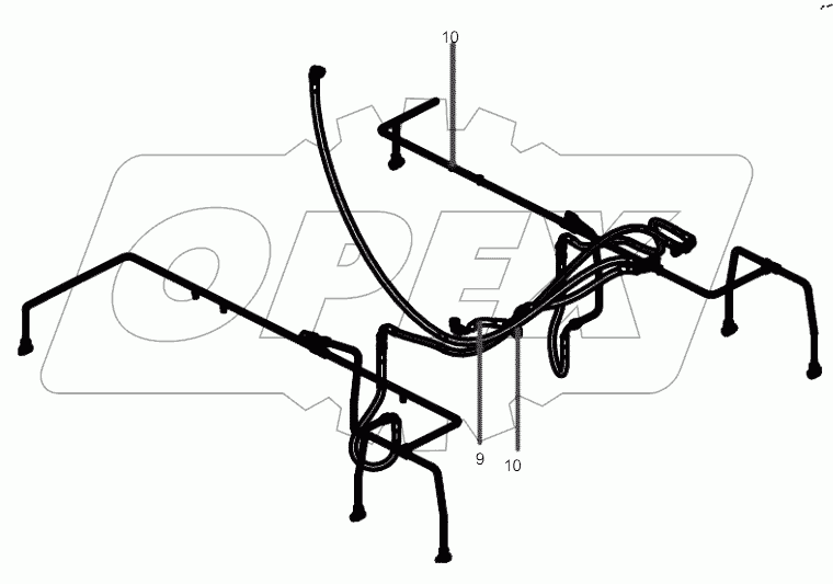  14354379 Pipeline, hydraulic system, brake