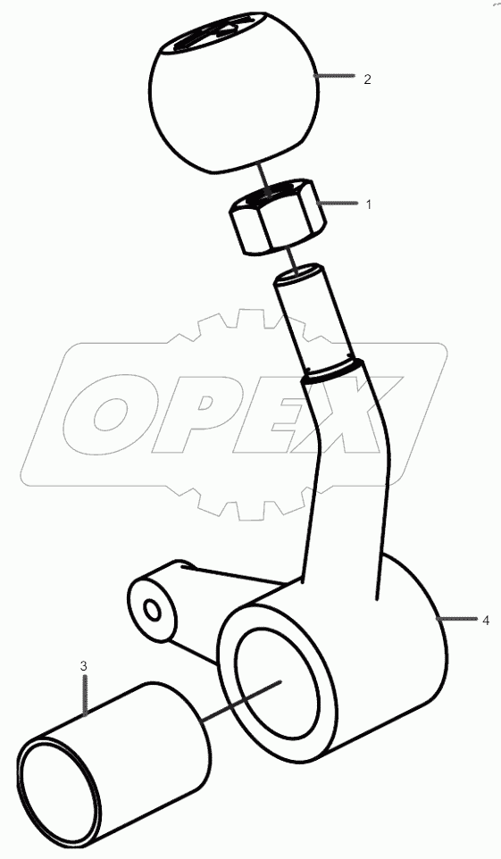  11664334 Lever, Rear Scarifier