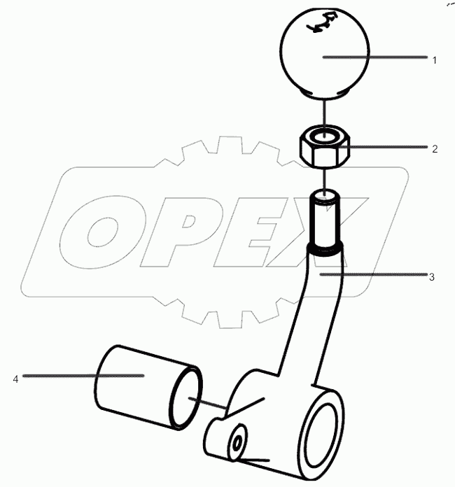 14260697 Shovel Rotary Control Lever