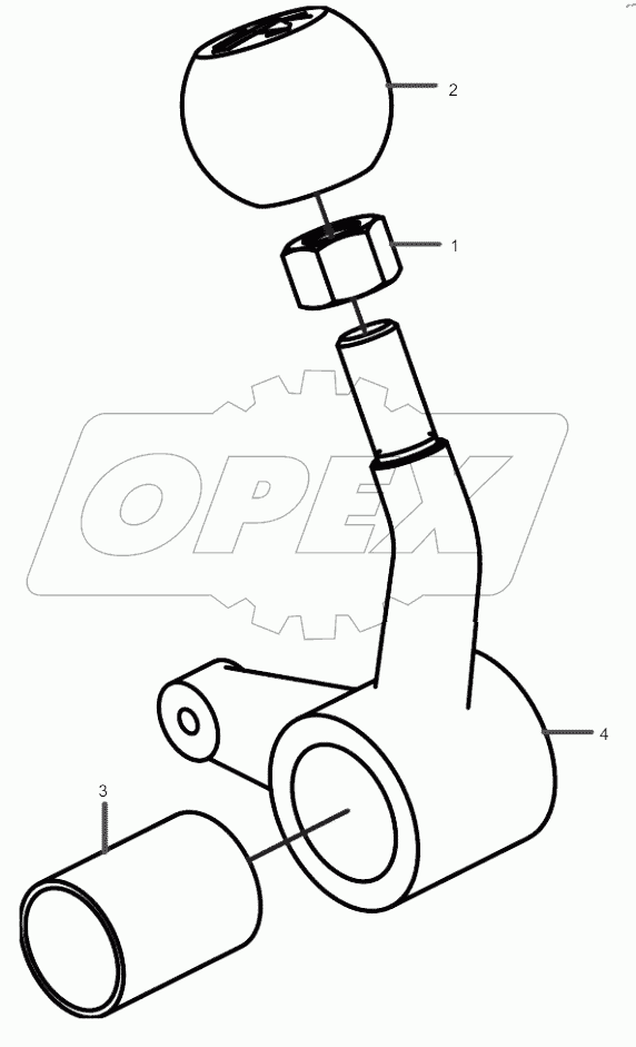  11664007 Lever, Blade Swin