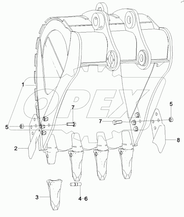  Bucket SY125C6C2K.3.4A
