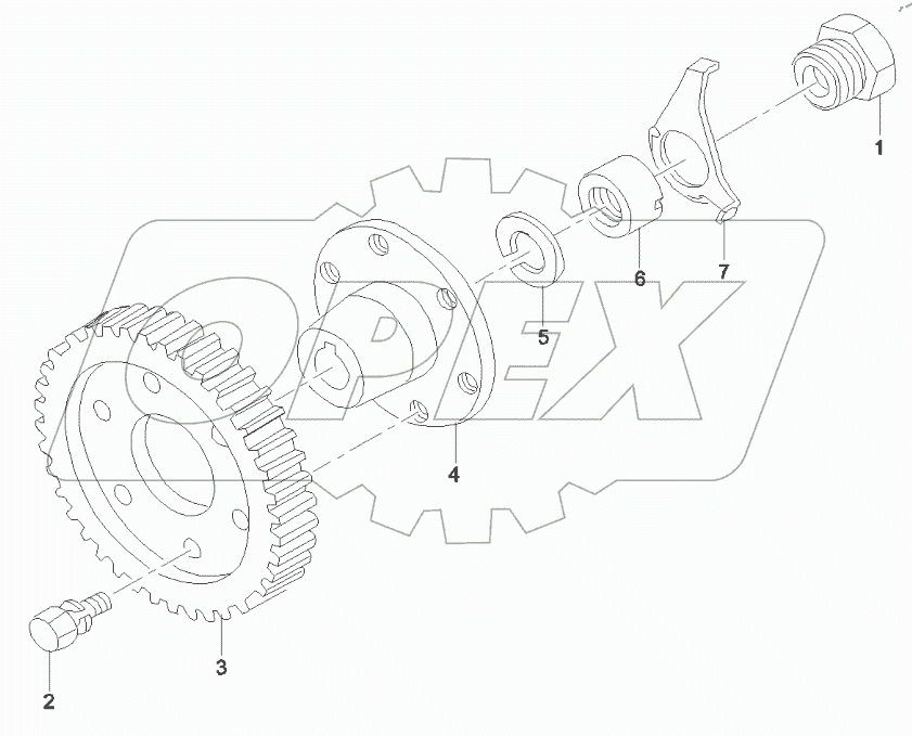  Parts, drive, fuel injection pump