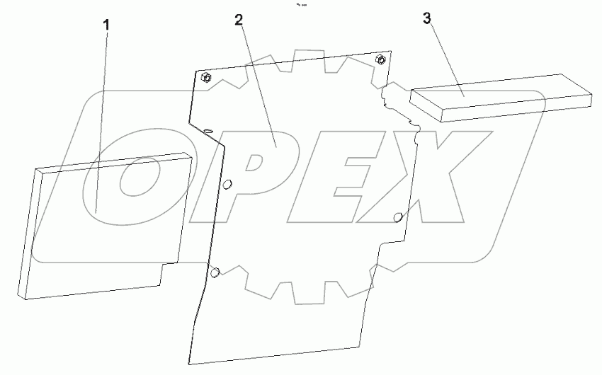  A810502015213 Right clapboard of diesel engine