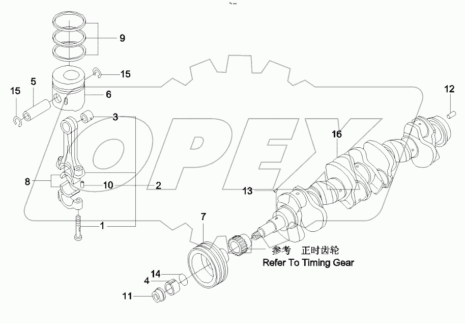  60028489 Crankshaft & Piston GP