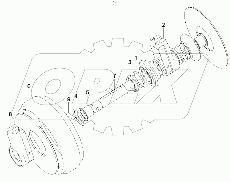  11744341 Leading Wheel assembly