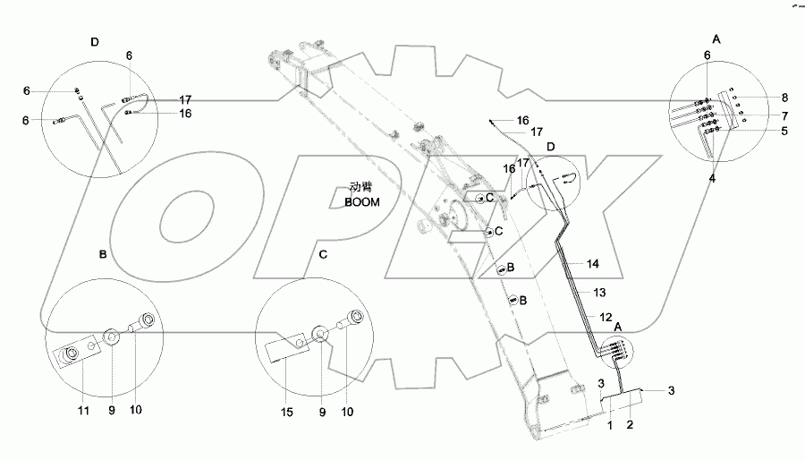  11777805 Pipeline, greasing, work equipment