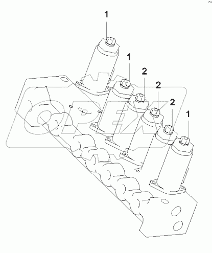  60136331 Six-way solenoid reversing valve group